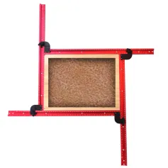 Adjustable Aluminum Router Jig Frame 53cm Square Router Template Guide 0-500mm Groove Router Jig for Woodworking