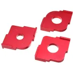 Drillpro 3 Pack Wood Panel Radius R5-R30 Quick-Jig Router Table Bits Jig Corner Template Woodworking Tool