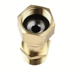 360 Degree M22 Pressure Washer Attachment Reliable Brass Swivel Connector for High Pressure Hose Anti Kink Tool