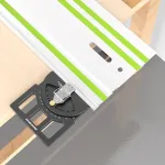 ENJOYWOOD Adjustable Multi-Angle Track Saw Guide Square Guide -60° to 60° Quick Positive Angle Stop Compatible with Makita Festool Track Saw Rail