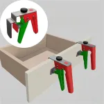 Woodworking Drawer Installation Assistant Clip Drawer Panel Woodworking Mounting Clip Carpentry Cabinet DIY Auxiliary Jig