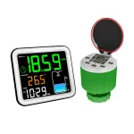 Smart Ultrasonic Water Tank Level Monitor Real Time Depth Temperature Sensor 0-5m Accuracy 0.03m Wireless Signal 500ft Multi Channel LCD Display for Home and Agriculture Tracking