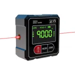 ETOPOO Digital Inclinometer Angle Gauge Cross Laser Projection 360 Degree Measurement Magnetic Base LED Backlight IP54 Waterproof Precision Tool