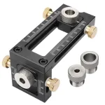 Cabinet Hardware Drill 6/8/10/12mm Hole Punch Locator Flat Screw Woodworking Drill Jig Baby Bed Crib Screws Hardware Drill Guide for Beds Headboards Chairs Furniture