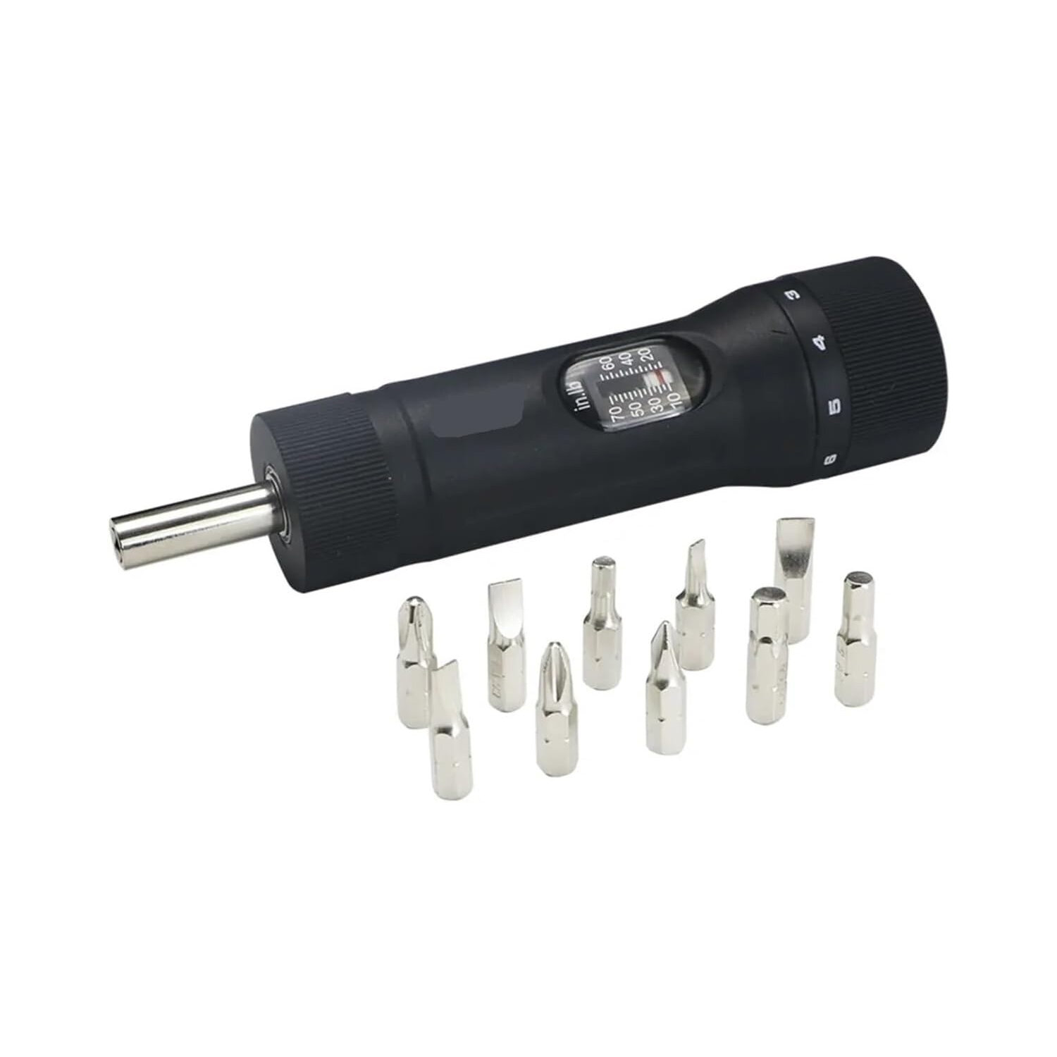 SHSIWI YSQ-70 Torque Screwdriver Adjustable 10-70 in-lb with 10 Bits 1/4 Drive Precision Tools Dual Range Lightweight Nylon Coating