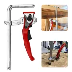 Quick Ratchet Track Saw Guide Rail Clamp MFT Clamp for MFT Table and Guide Rail System 200x60/300x60mm Suitable for Festool