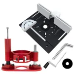 Router Lift 65mm Universal Trimming Machine Router Lift Table Base for Woodworking Benches Table Saw Aluminum Alloy Base Tool