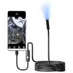 8MM Endoscope 8 LED Light Waterproof Type-C Direct Borescope IP67 Rated 1 MP Pixel Flexible/Hard Wire High-Resolution Imaging Versatile
