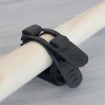 Universal Tool Clamp Adjustable TPU TPE Holder Supports 5/8 to 2-1/4 Inch Diameter Compact Grip Shock Absorption Storage