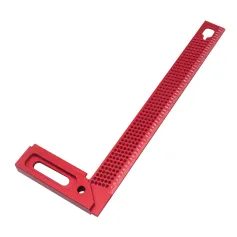 FNICEL 300mm Woodworking Scriber Precision Woodworking Square Aluminum Framing & Mitre Square L-type Scribe Marking Line Drawing Ruler Essential for Professional and DIY Woodworking Projects