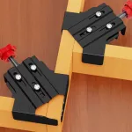 90 ° Corner Jig Adjustable Woodworking Right Angle Fixing Clamp Made of Carbon Steel Material Wear-resistant Right Angle Fixing Fixture