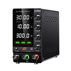 KUAIQU SPS-C3010S دەستکاریکردنی DC سەرچاوەی وزە 30V 10A ڕێکخەری ورد LED پیشاندەری Low Ripple USB-A USB-C PORTS تاقیگەی ئامێری تاقیکردنەوەی تاقیکردنەوە