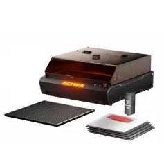 [US Direct]ACMER P3 2W IR Laser Engraving Machine 1064nm Infrared Precision Laser 400x400mm Fast Engraving Speed Metal Wood Acrylic Engraving Preassembled Aluminum Frame USB Compatible