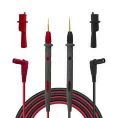 ANENG PT1008 20A 1000V Silicon Rubber Wire Retardant Gilded Sharp Needle Probe Digital Multimeter Test Lead with Crocodile Clip
