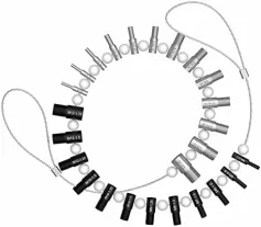 26PCS Thread Checker Set Metric and Inch Sizes Durable Comprehensive Coverage DIY Tool