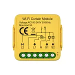 Tuya Wifi/Zigbee Smart Curtain Module Alexa Google Home Assistant Compatible with Remote App Control Timer Schedule Sharing Function Ideal for Smart Home Automation