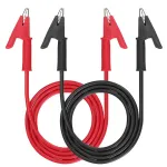 Dual Ended Crocodile Alligator Clips 15A Test Lead Wire Cable 3.3 ft with Copper Clamps Electrical Testing Accessories
