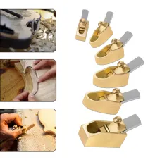 Woodworking Brass Violin Plane Convex Flat Bottom High Speed Steel Blades Four Sizes Precision Tool Musical Instrument Crafting