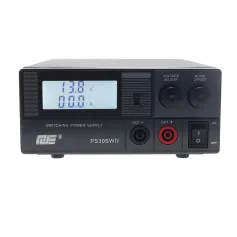 PS30SWIV Power Supply13.8V / 9-15V DC 30A Adjustable Voltage Output Low Noise LCD Display Dual voltage output High Power Linear Power Supply for Automotive and Communication Systems