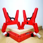 2/3/4 inch Carpentry Clip Quick Ratchet Carpenter Tool G-shaped Woodworking Clamp Photography Spring Clamps G-shaped Spring Clip Plastic Woodworking Clip