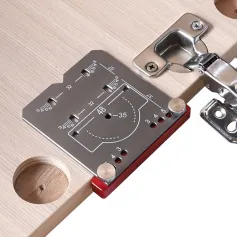 35mm Aluminum Alloy Hinge Jig Carpentry Tool for Concealed Hinges Drill Guide Locator Woodworking Cabinet Door Installation