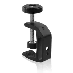 Clemă C universală reglabilă din aliaj de aluminiu negru 1/4 3/8 orificiu de filet Design antiderapant Suport de montare pe birou Monitor LCD Accesorii pentru cameră