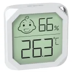 Mini Temperature and Humidity Meter Accurate Readings Comfort Indicators Versatile Placement -20-60℃ 20-99% Humidity Black White Options