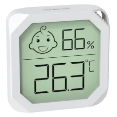 Mini Temperature and Humidity Meter Accurate Readings Comfort Indicators Versatile Placement -20-60℃ 20-99% Humidity Black White Options