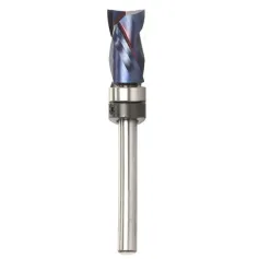 Blue Nano Coated High-End Milling Cutter Hard Alloy Extended Shaft Versatile Woodworking Tool Superior Precision Sturdy Design