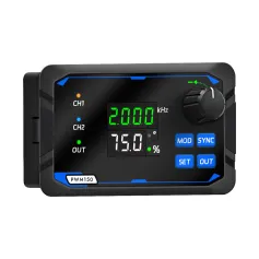 JUNCTEK Dual-Channel PWM 150 SqW Pulse Signal Generator Adjustable Frequency 1Hz-150kHz 0%-100% Duty Cycle 360° Phase Control Servo Motor Drive Portable Compact Design