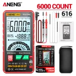 ANENG 616 Large Screen Backlight Digital Multimeter 6000 Counts Ultra thin Intelligent AC DC Voltage Current Multímetro TestTool