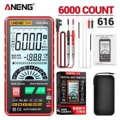 ANENG 616 Large Screen Backlight Digital Multimeter 6000 Counts Ultra thin Intelligent AC DC Voltage Current Multímetro TestTool