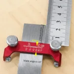 Honing Guide Aluminum Chisel Sharpener for Woodworking Chisels and Planes Chisel Sharpening Holder Guide with Angle Scale