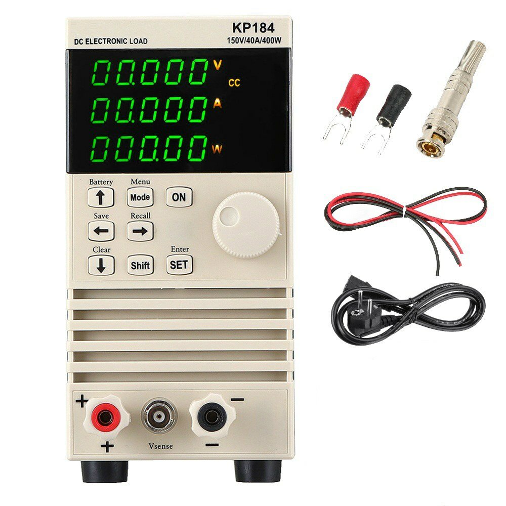 KP184 DC Electronic Load Battery Capacity Tester RS485/232 400W 150V 40A AC220V Professional Battery Tester