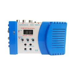 Modulator HDMI/AV do RF HD HDM69L Regulowane wyjście Szeroki zakres częstotliwości VHF / UHF Obsługa formatu PAL Instalacja plug-and-play