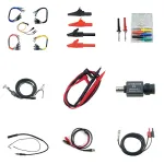 OWON Automotive Diagnostic Oscilloscopes Accessories Kit Multimeter Probe BNC Alligator Clip 20:1 Attenuator Acupuncture Probe Test Leads Auto Ignition Probe COP Extension Cord for Oscilloscope Multimeter Testing