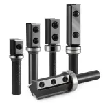 Flush Trim Router Bits 8mm 12mm 1/2\\ Insert Solid Carbide Flush Trim Bit with H 30mm or 50mm Replaceable Knifves for Wood