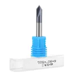 Drillpro 2 канавки 90 градусів 2-12 мм Твердосплавна фреза для зняття фаски Кінцева фреза HRC45