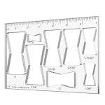 8 In 1 Router Template Jig 7 Inch Router Inlay Template Bowtie Router Template Decorative 8 Sizes Router Jig Woodworking DIY Tool
