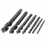 Drillpro 7pcs M3-M12 HSS Nitriding Coated Screw Tap Metric Right Hand Spiral Screw Thread Tap