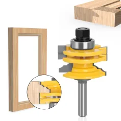 LAVIE 1/2 Inch 8mm 12mm Shank Ogee Rail and Stile Router Bit Reversible Glass Door Rail & Stile Router Bit for Woodworking Precision Milling Cutter Factory Direct