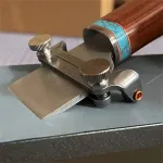 Nattools Chisel Honing Guide Sharpening Jig Fixed Angle Sharpening Tool Holder Sharpener Grinder Leather Knife Grinding Auxiliary Tools DIY Leathercraft