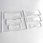 Butterflies Router Template Set Transparent Acrylic Butterflies Template Multiple Sizes 5mm Thick Clear Router Template for Precise Woodworking and Crafting