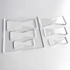 Set de șabloane de router fluturi Șablon de fluturi acrilic transparent Șablon de router transparent de dimensiuni multiple de 5 mm grosime pentru prelucrarea și meșteșugăritul precis al lemnului