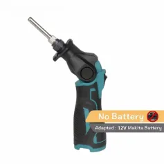 Portable Electric Soldering Iron Compatible with 12V Battery Adjustable Temperature Welding Tool 30W 400°C