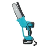 VIOLEWORKS 8inch 21V 1500W Electric Cordless One-Hand Saw Chain Saw Woodworking with Battery Kit