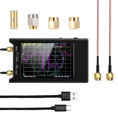 Analisador de rede vetorial LCD NanoVNA-H4 50KHz~1,5GHz VNA HF VHF UHF UV de 4 polegadas
