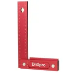 Drillpro 150/200mm Metric Precision Woodworking Square Aluminum Alloy Wide Seat Scribing Tool L 90° Right Angle Ruler