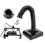 60W Nail Dust Collector with Lamp Woodworking Dust Collector Adjustable Speed Nail Fan Dust Collector with Reusable Filter for Home Salon Woodworking Use