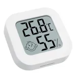 Indoor Digital LCD Thermometer Hygrometer Electronic Temperature Humidity Meter Sensor Gauge with Air Comfort Indicator for Home Office Bedroom Living Room Bathroom School